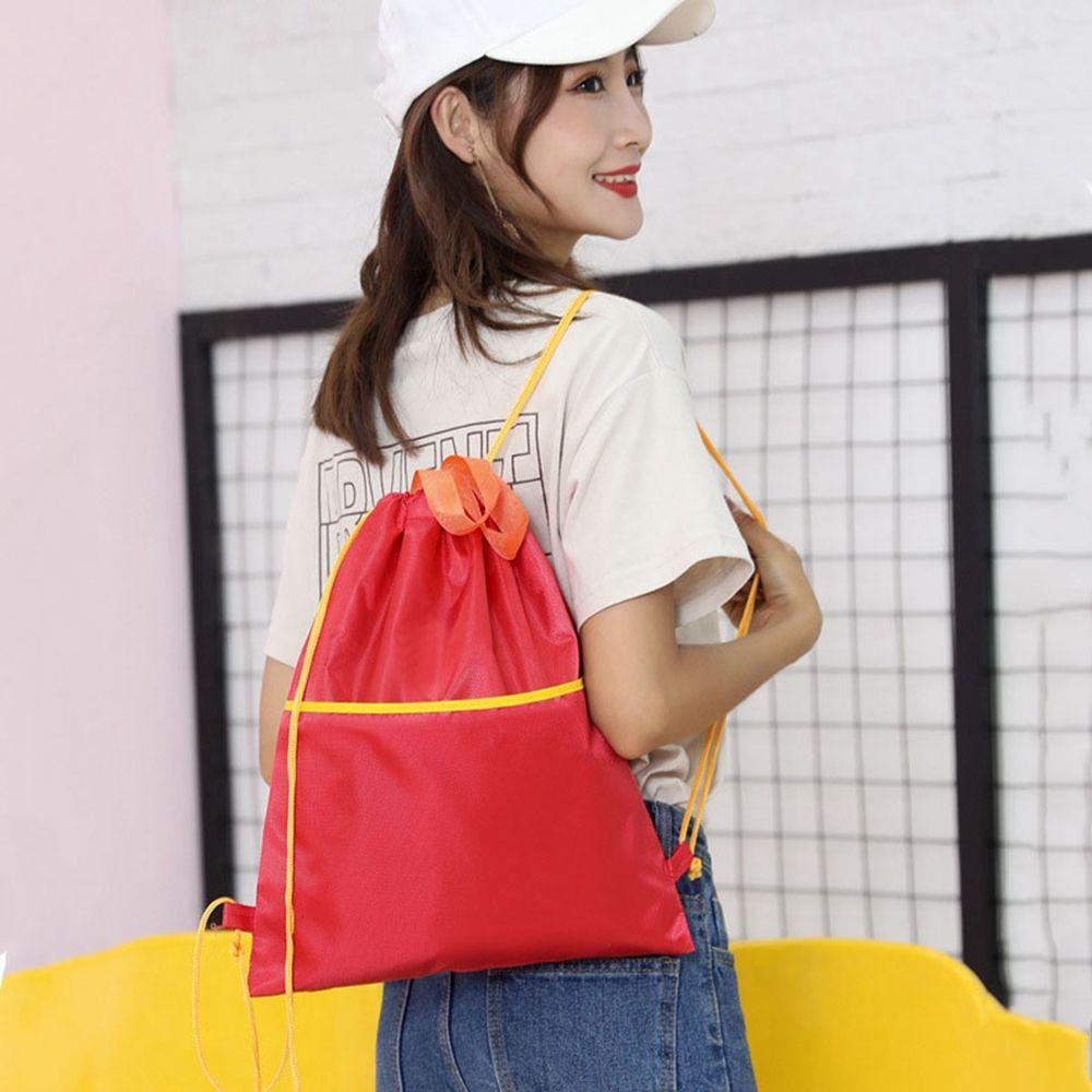 Taschen Sport Aufbewahrungstasche Für Frauen Outdoor Rucksack Reisetasche Kordelzugtasche Tragbare Sporttasche