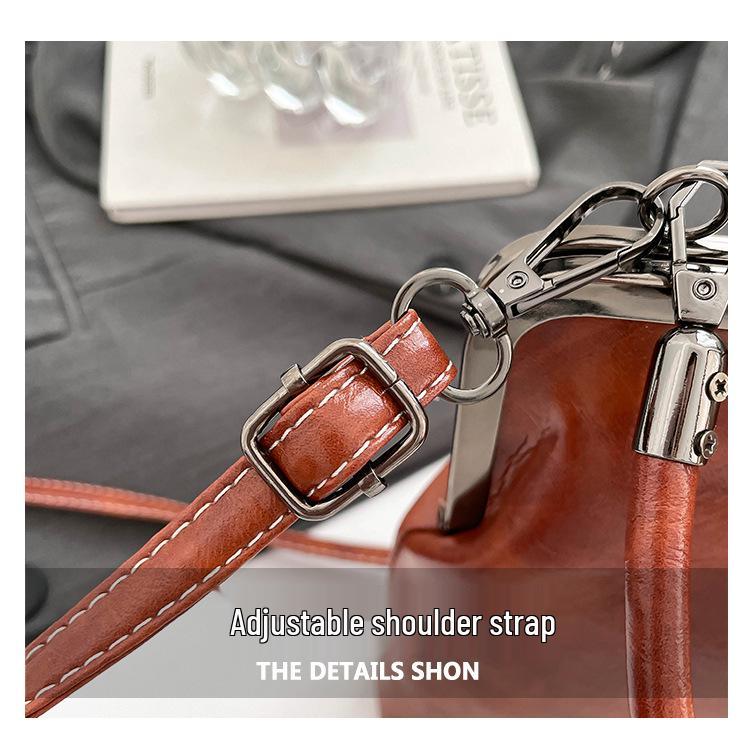 2026 Retro Soft Leather Women's Bag: Fashionable Shoulder & Crossbody Handbag