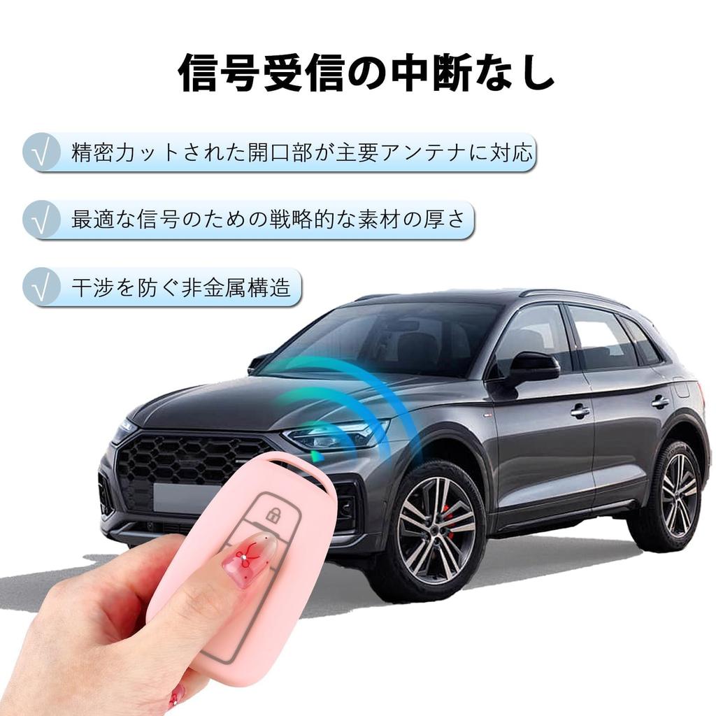 Smart Key Case for Toyota Prius Camry RAV4 New Key Secure (50 Series), (70 Series), Crown, (50 Series), C-HR, Corolla. 2-Button Cover, TPU,