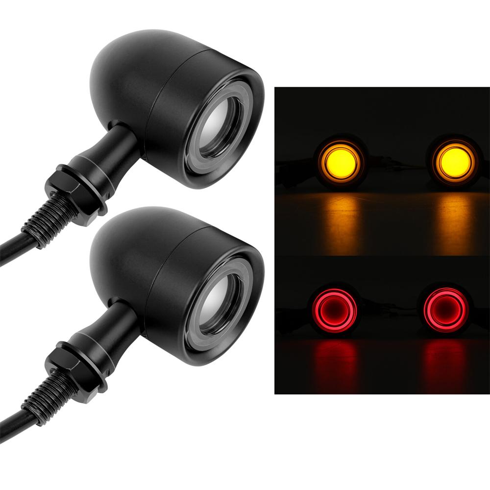 Motorcycle Bullet LED Turn Signal Blinker Brake Running Tail Lights Universal