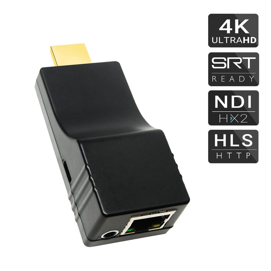 DDMALL 4K NDI HDMI Video Encoder for Encoder, NDIHX2 Compatible, H.265 H.264 YouTube, Facebook, Twitch, IPTV, HEV-4K