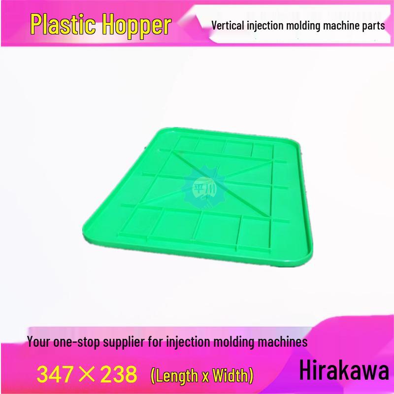 Vertical Injection Molding Machine Plastic Hopper and Funnel (Green/White)