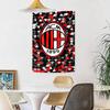 Ac Milan Wall Decor Tapestry Art For Pet Memorial Birthdaywedding Party Backdrop Family Gift