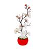 1PC Home Decoration Oriental Style Natural Bonsai Mini Single Stem Desktop Artificial Plant