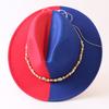 Popular European and American Classic Double-color Wide-brimmed Top Hat Men's and Women's Fashion OL Style Cowboy Hat Jazz Hat