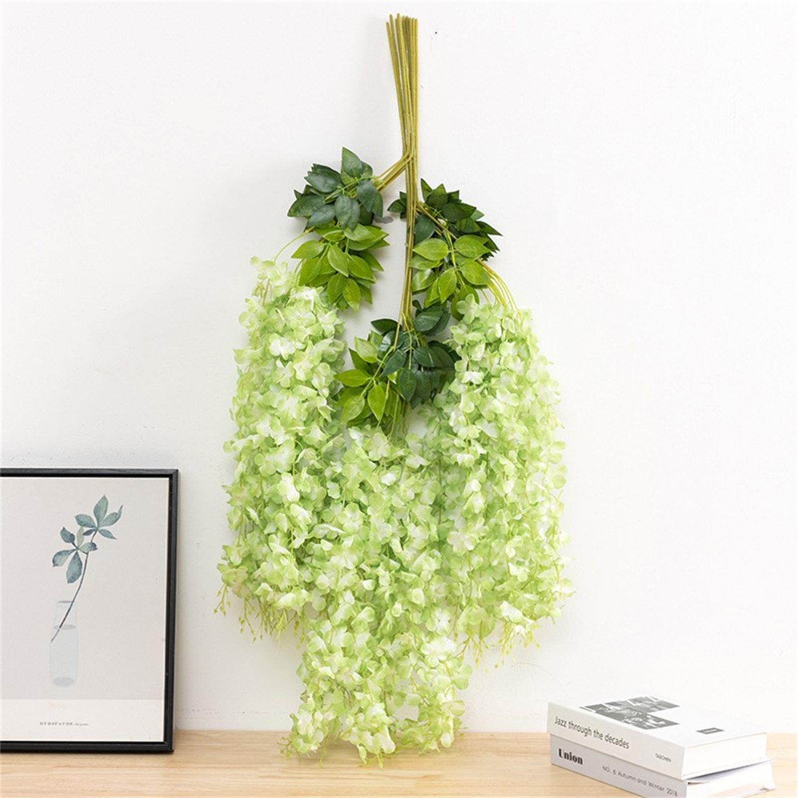 

12 шт. длина 110 см искусственные потолочные цветы тофу пудинг, свадебные украшения, имитация глицинии, украшение коридора