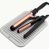Silicone Heat Resistant Mat Hair Curling Iron Mat Hot Holder Portable Flat Iron Hair Straightener Pad Cover Travel Vanity Salon