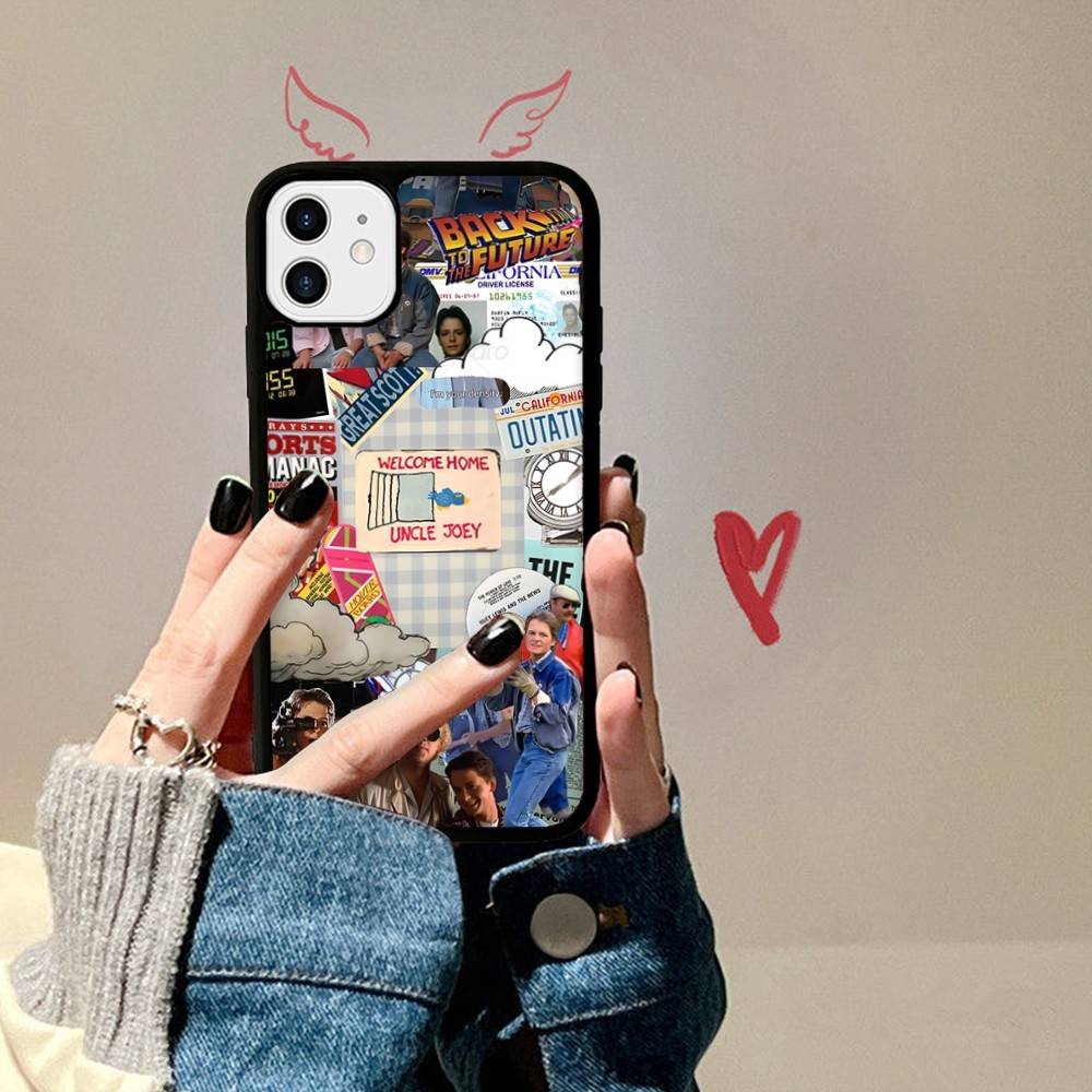 

Movie B-Back To The F-Future PC+TPU Phone Case For IPhone 11 12 13 14 15 16 17 Plus Pro Max Cover iPhone 16 pro