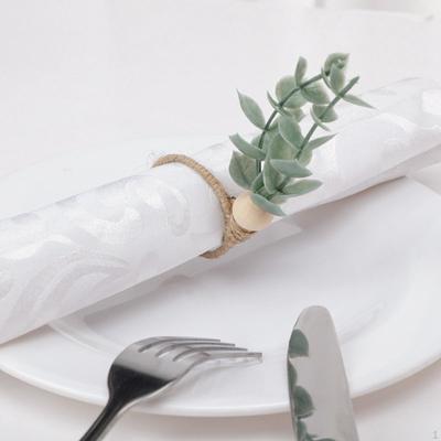 Boho Leaves Dining Table Decoration Napkin Loops Loop for Wedding