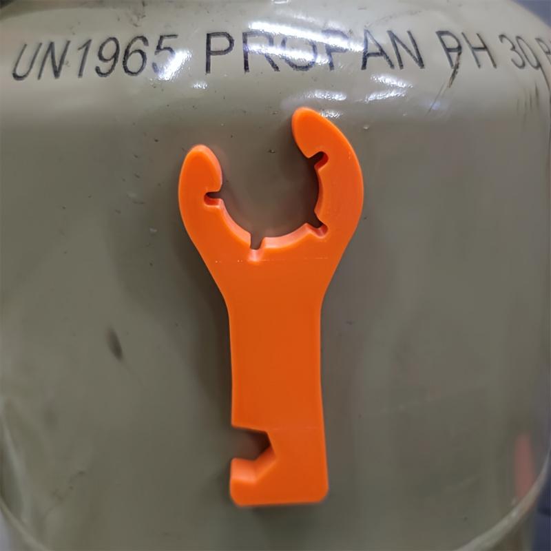 Dual-Head Gas Bottle Wrench with Magnetic Tip - Duty PVC Camping Tool for RV, Outdoor & Kitchen Use - Securely Holds Gas Bottles