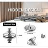 10pcs Curtain Magnets Closure, Curtain Weights Magnets With Back Tack, Prevent Lights From Leaking Button - RiRi
