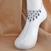 Rhinestone Bridal Hand & Foot Chain - Dual-Use Beach Jewelry
