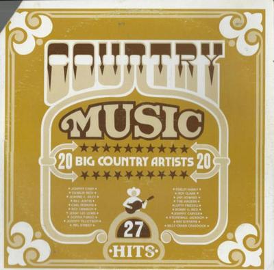 LP Record VARIOUS - 20 Big Country Artists (27 Hits) 2103704 GRT 1974 US Folk Used