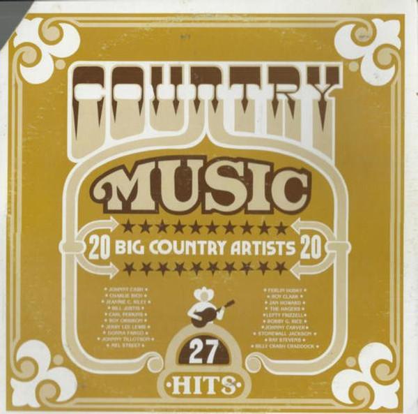 

LP Record VARIOUS - 20 Big Country Artists (27 Hits) 2103704 GRT 1974 US Folk Used