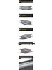 19 A6L Rain Deflectors with Plastic Bright Strips - Trim Decoration Stickers for Exterior.