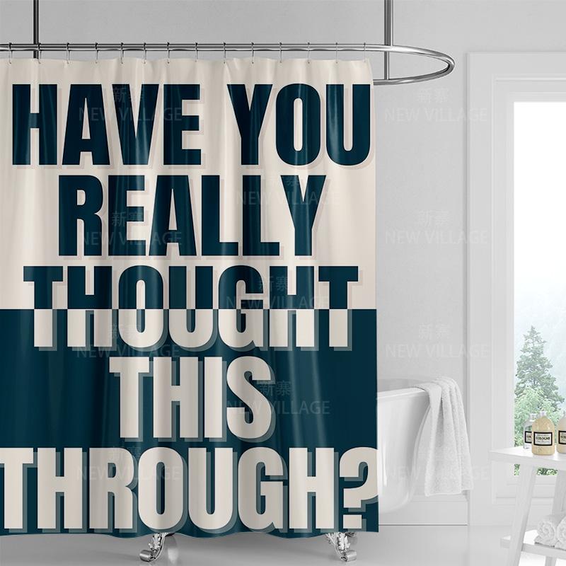 Motivational Shower Curtain: Your Mindset Matters Decorate Your Bathroom with Style Positivity