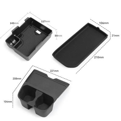 Car Accessories For MG3 MG 3 2024 2025 Armrest Storage Box Center Console Storage Pad Wireless Cup Holder Stowing Tidying