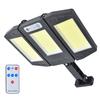 COB Solar Light Motion Sensor Remote Control Street Lamp Outdoor IP65 Waterproof Garden Wall Lamp