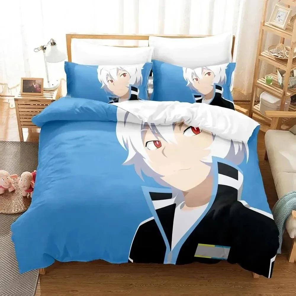 Osamu Mikumo World Trigger Bedding Set Printed Bed Set With Pillowcase Duvet Cover Soft Queen King Size Bedclothes Home
