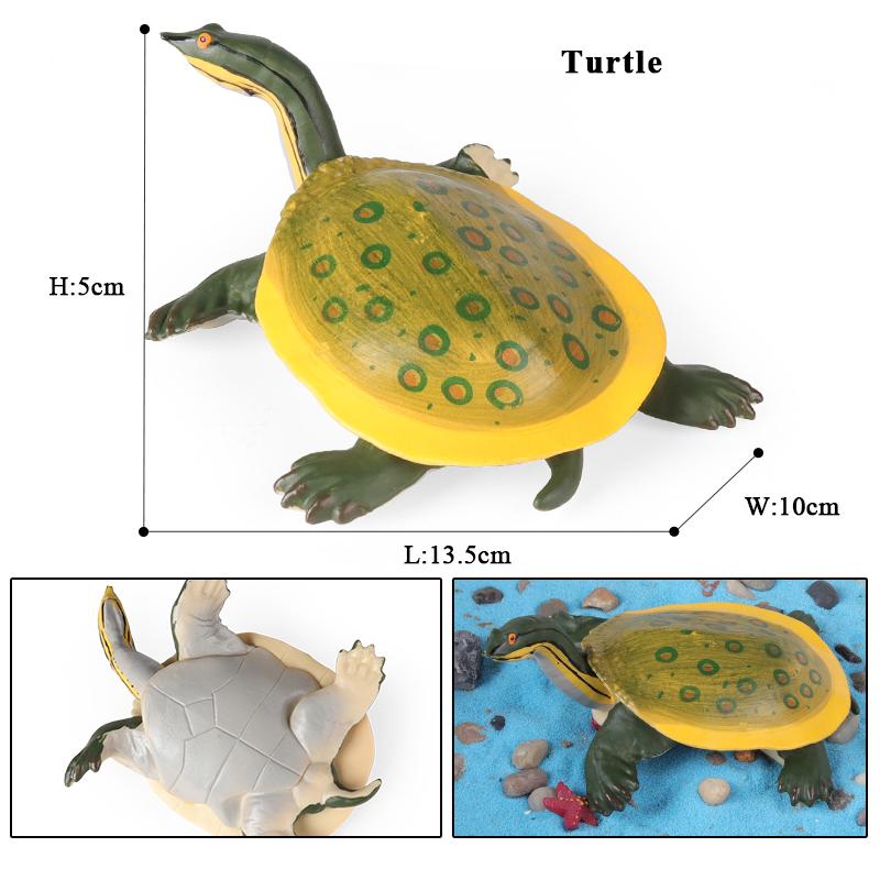 Oenux Ocean Animals Leatherback Tortoise Turtle Growth Cycle Sea Life Model Figurines Action Figures PVC Education Kid Toy Gift