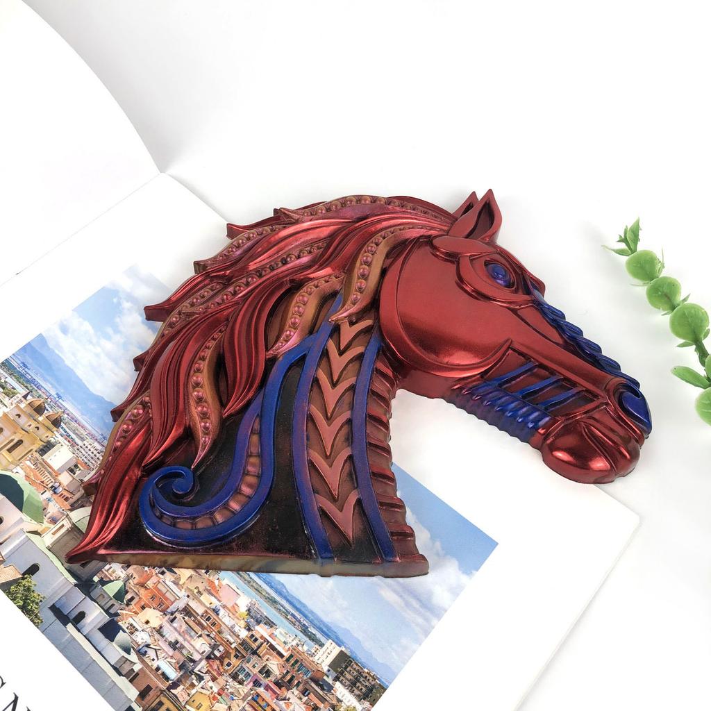 Lovely Horse Silicone Mold Wall Decor Door Doorplate Epoxy Resin Casting Mould Perfect for DIY Crafts and Decorating