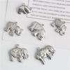 Stainless Steel Elephant Charm Necklace & Bracelet DIY Jewelry Accessories