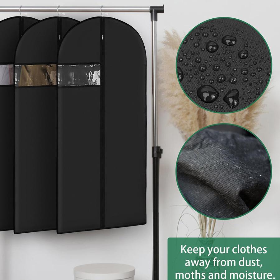 Dustproof Clothing Covers Waterproof Clothes Dust Cover Coat Suit Dress Protector Hanging Garment Bags Closet Organizer