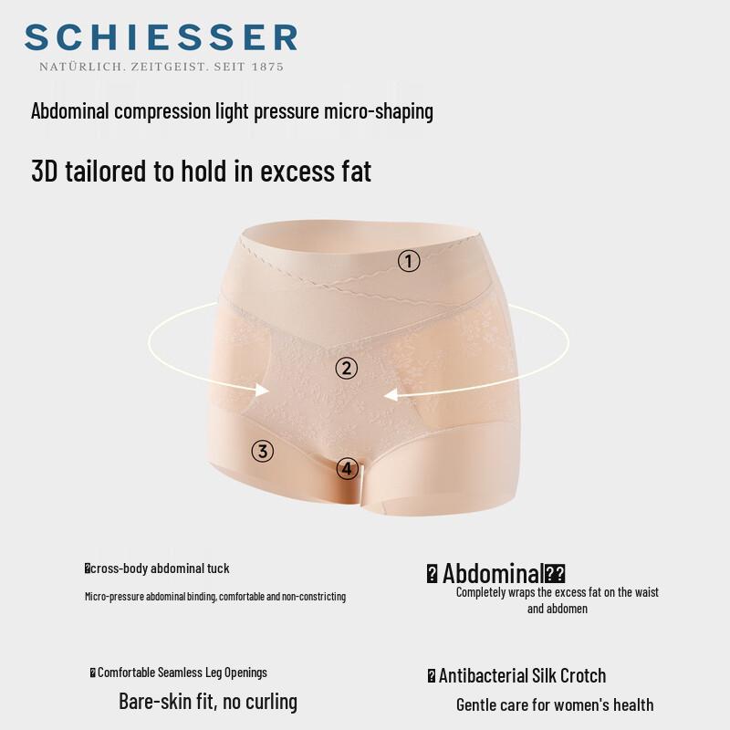 Schiesser Women's High-Waist Lace Seamless Underwear 3-Pack