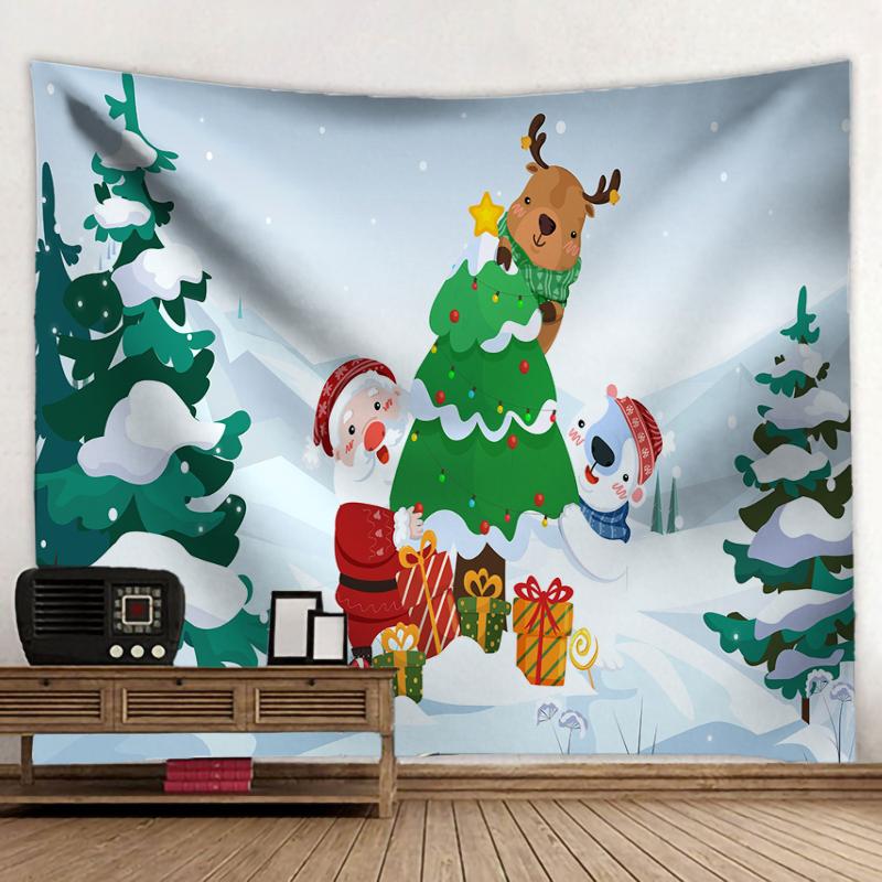 Christmas Balls And Snow Wall Hanging Tapestry Christmas Wall Hanging Tree Wall Hanging Gorgeous Christmas Tree Fireplace Gifts