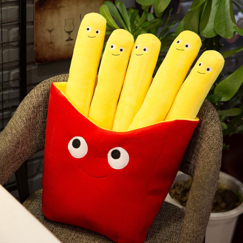 

Simulation Hamburger Fries Children Girl Doll Hamburger Fries Plush Pizza Snack Pillow Sofa Ornaments Photography Prop Sofa Pillow Couple Plush Doll 30cm