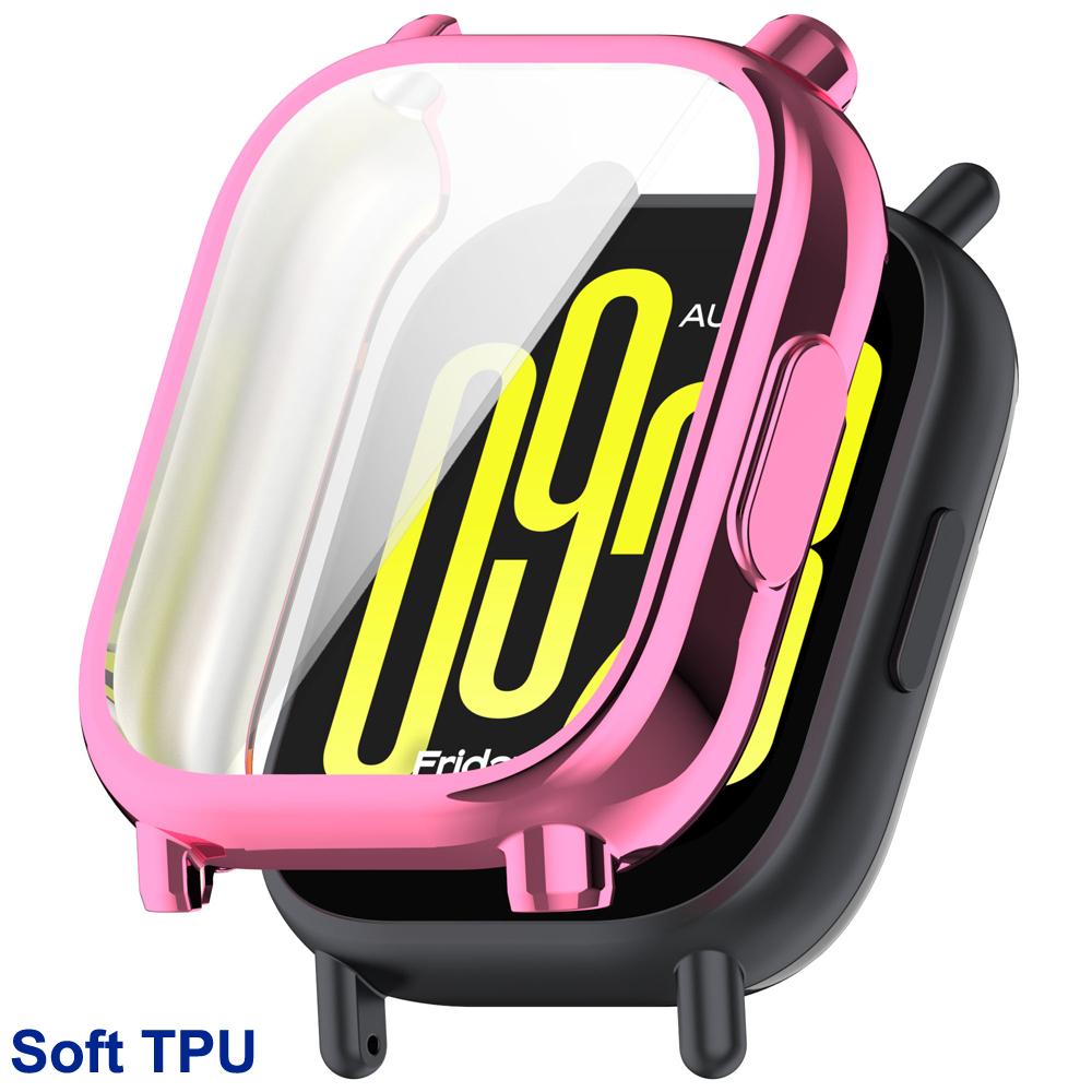 Étui de protection d'écran en TPU souple pour Xiaomi Redmi Watch 5 Active Verre trempé Boîtiers de montre pour Redmi Watch 5 Lite Protecteur