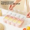Plastic Ice Molds With Stick for Parties and Gatherings Easy Releases 4 Compartments Popsicles Moulds Ice Cream Molds