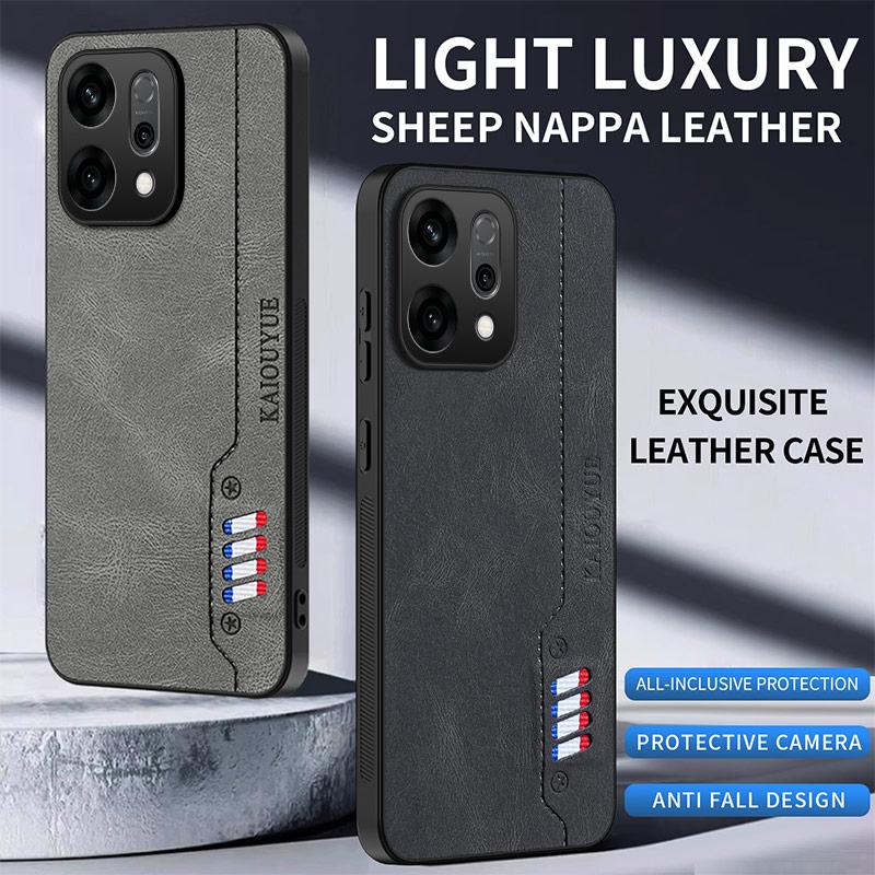 For OPPO Reno 14 Pro 14F 5G Case New PU Leather Skin Shockproof Anti Fall Protect Phone Back Cover For OPPO Reno 14 Shell Bumper