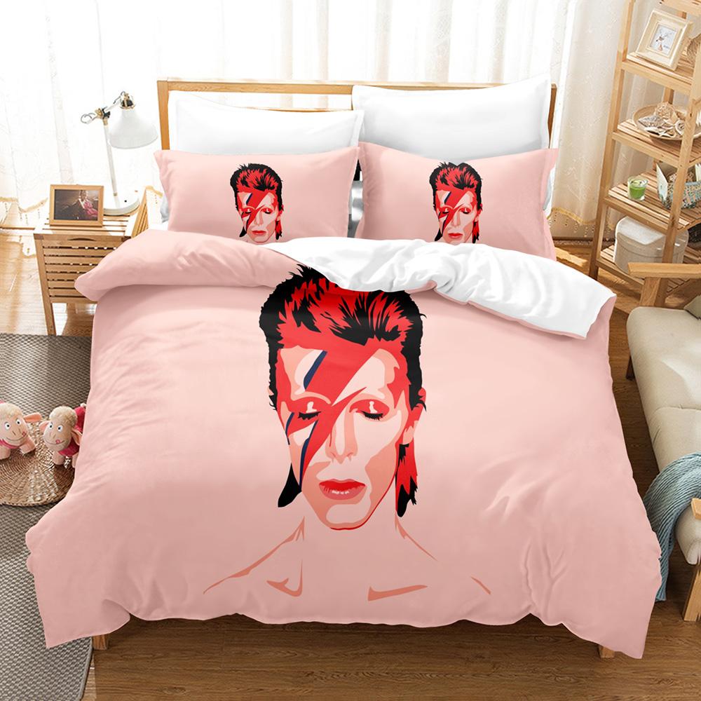 3D David Bovie Bedding Sets Duvet Cover Set With Pillowcase Twin Full Queen King Bedclothes Bed Linen