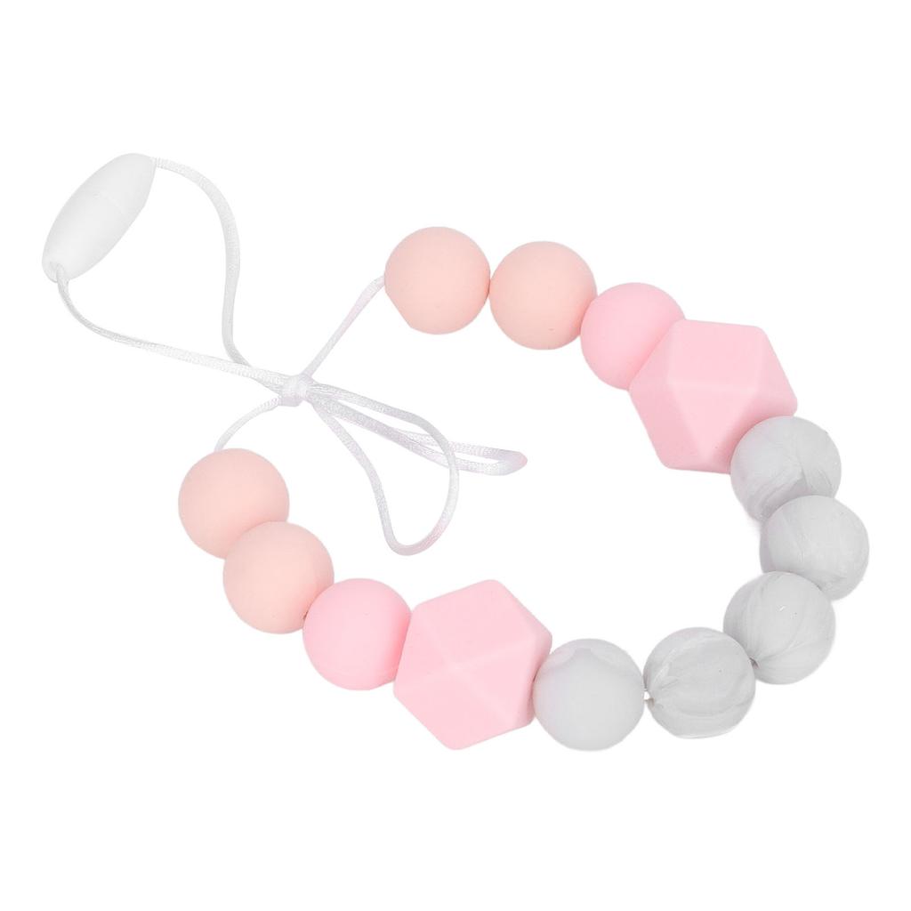 Kojenecký kousací náhrdelník Batolata Vynikající Měkký Silikonový Korálkový Kousací Náhrdelník pro Dásně