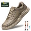 Winter High Quality Genuine Leather Flat/5cm Elevator Shoes Man Comfortable Warm Driving Shoes Slip Easy To Wear Men Casual Shoe