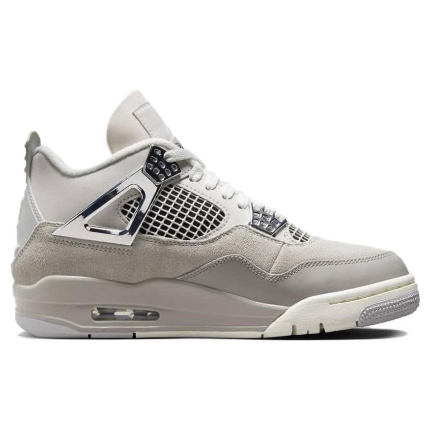 Air Jordan 4 Retro Frozen Moments Women Sneakers Grey Light-Iron-Ore Sail AQ9129-001