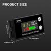 DM 6133A LCD Battery Capacity Indicator Temperature Alarm DC 8V-100V Lead Acid Lithium LiFePO4 Voltmeter Voltage Gauge 12V 24V
