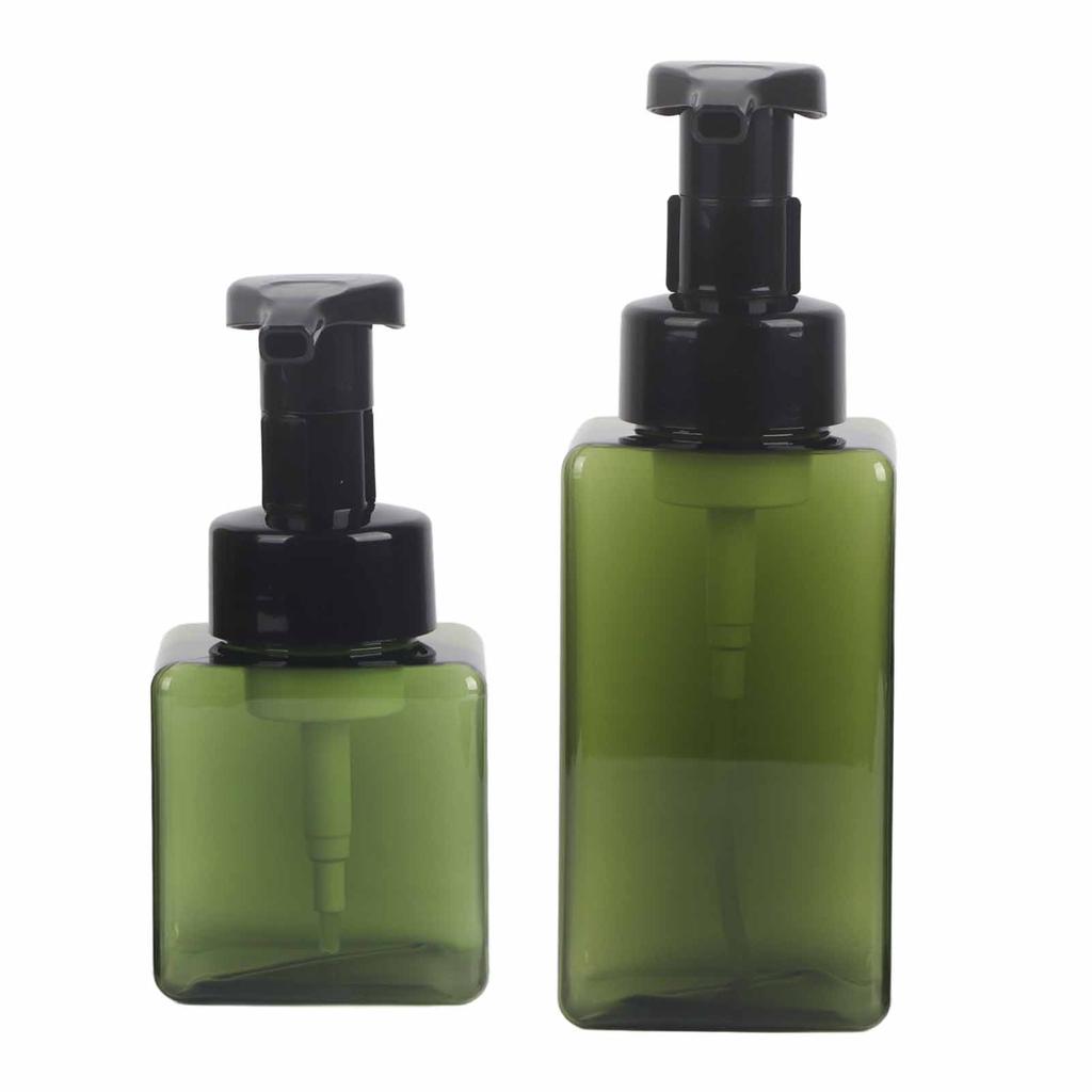 2Pcs Foaming Soap Dispenser 250ml+450ml Pump Bottle for Liquid Soap Shampoo Shower Gel