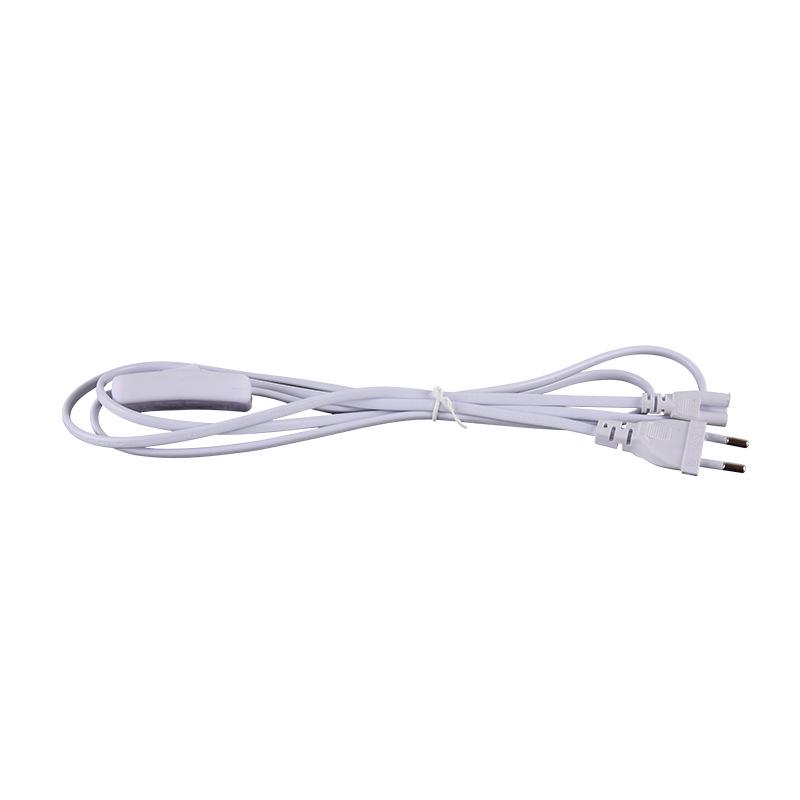 EU Round Plug 1.8m Power Cord with Switch for T5 Desk Lamp