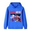 B1428 Kids Boys Girls Cartoon Printed Casual Long Sleeves Hoodie Top