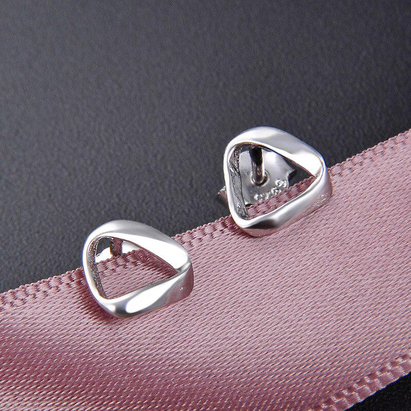 Tancise Neuer Modeschmuck Ohrstecker Silber Geometrische Form Ohrring für Frauen Feiner Schmuck Hochzeitsgeschenk