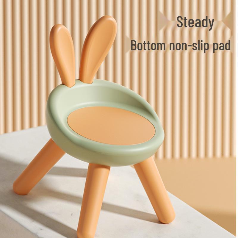 Children's Plastic Backrest Chair and Stool - Multifunctional Seat for Kindergarten and Home