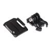 2Sets Curved Surface Base Mount With Quick Release Removable Buckle & Adhesive Stickers For 6/5/4/3+/3 Action Camera Helmet