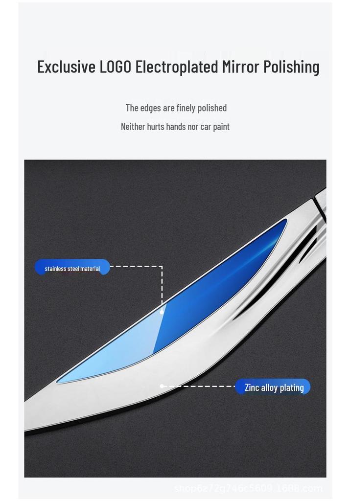 Stainless Steel Side Emblem Blade for Jetta VA3/VS5/VS7
