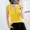 Summer Women's Vest Large Size Sleeveless Ice Silk Solid Color Camisole V-neck Short Bottoming Shirt Top Loose Elastic