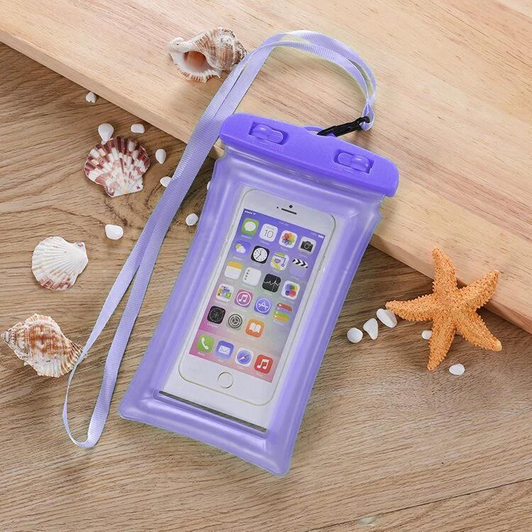 

Водонепроницаемый прозрачный чехол для телефона для плавания для iPhone 15 14 13 Pro Max, плавающая подушка безопасности, Samsung S24 S23, Xiaomi 13t, Huawei p60 p30 Pro фиолетовый