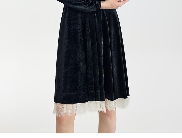 Black Velvet Dress for Women