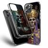Crown Skeleton Emperor Phone Case For Iphone 16E 15 Pro 14 Plus 17E 16 17 Pro Max Air 11 12 13 Mini Shockproof Capa Cute Cove