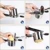Potato Masher Stainless Steel with 3 Interchangeable Fineness Discs Spaetzle Maker Creates Smooth Creamy Mashed Potato